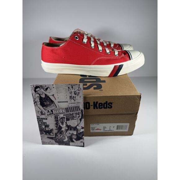 Men's Pro-Keds Royal Lo Canvas Red OG Shoes Sneakers PK54473 SZ 10 New in‎ Box! - Picture 1 of 9